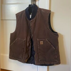 Vintage Carhartt Duck Canvas Vest Size Large